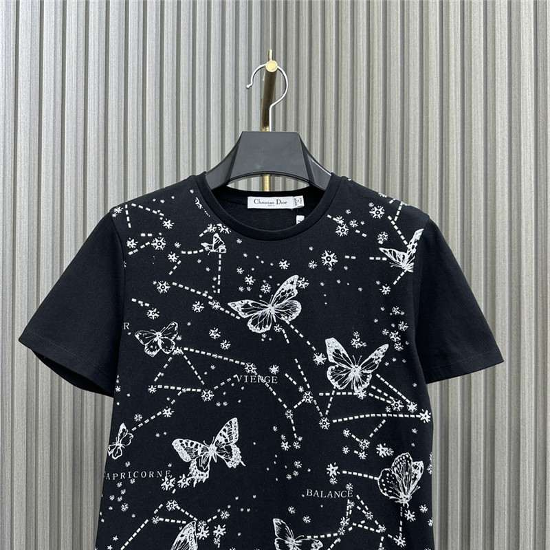 D10r heavy beaded butterfly t-shirt