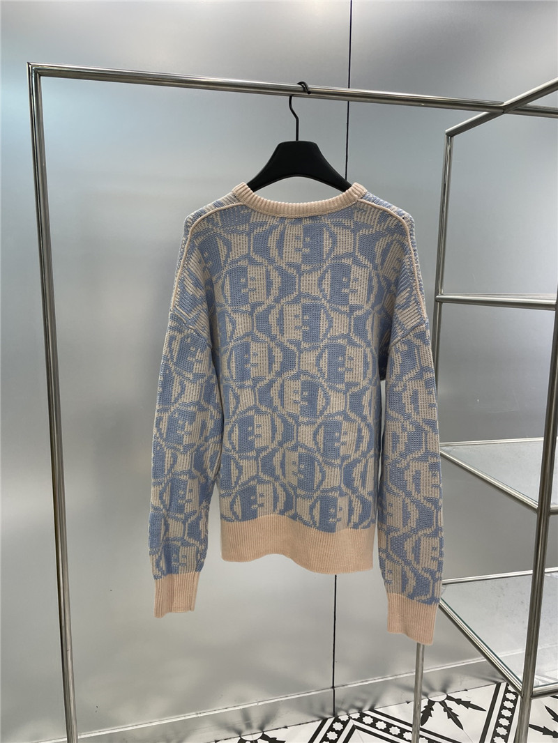Acne Studios Jacquard Sweater Beige