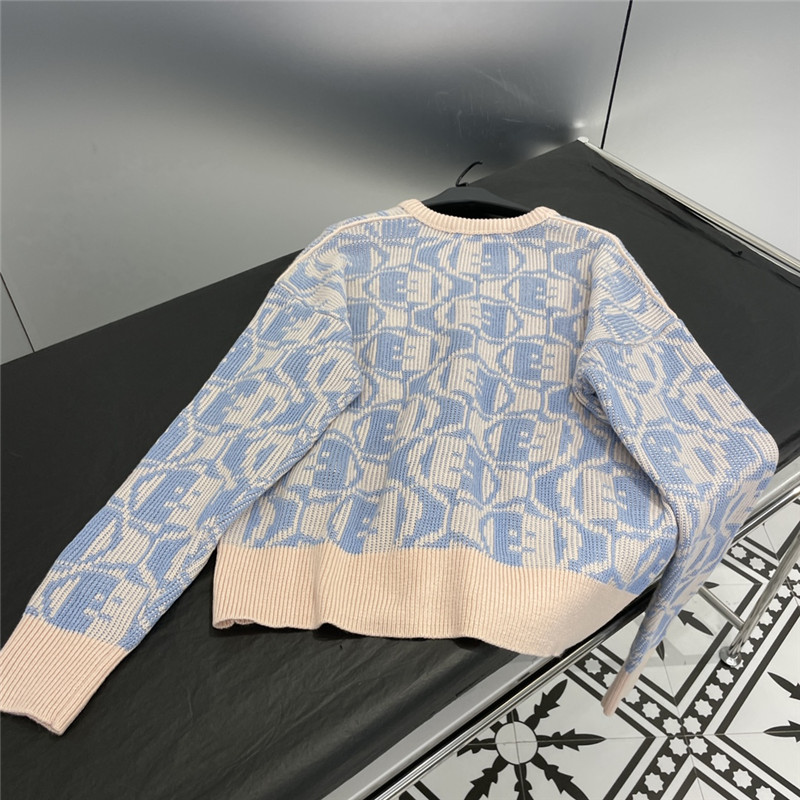 Acne Studios Jacquard Sweater Beige