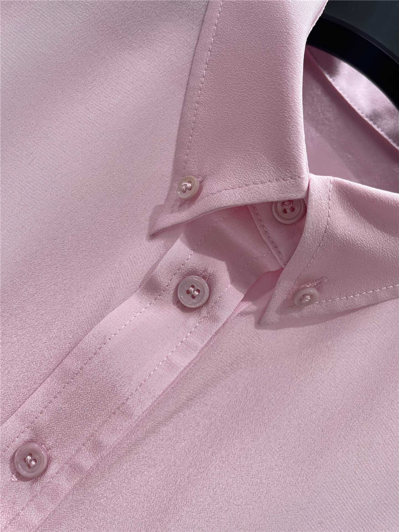 F**di new silk satin striped shirt