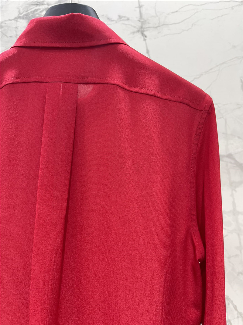 F**di new silk satin striped shirt