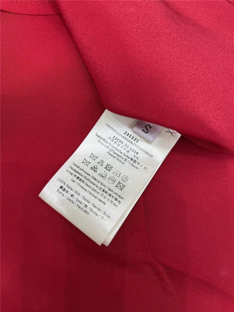 F**di new silk satin striped shirt