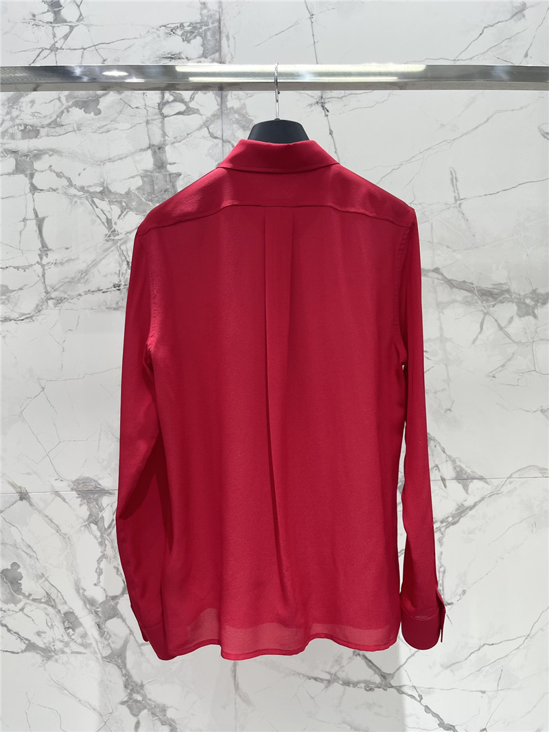 F**di new silk satin striped shirt