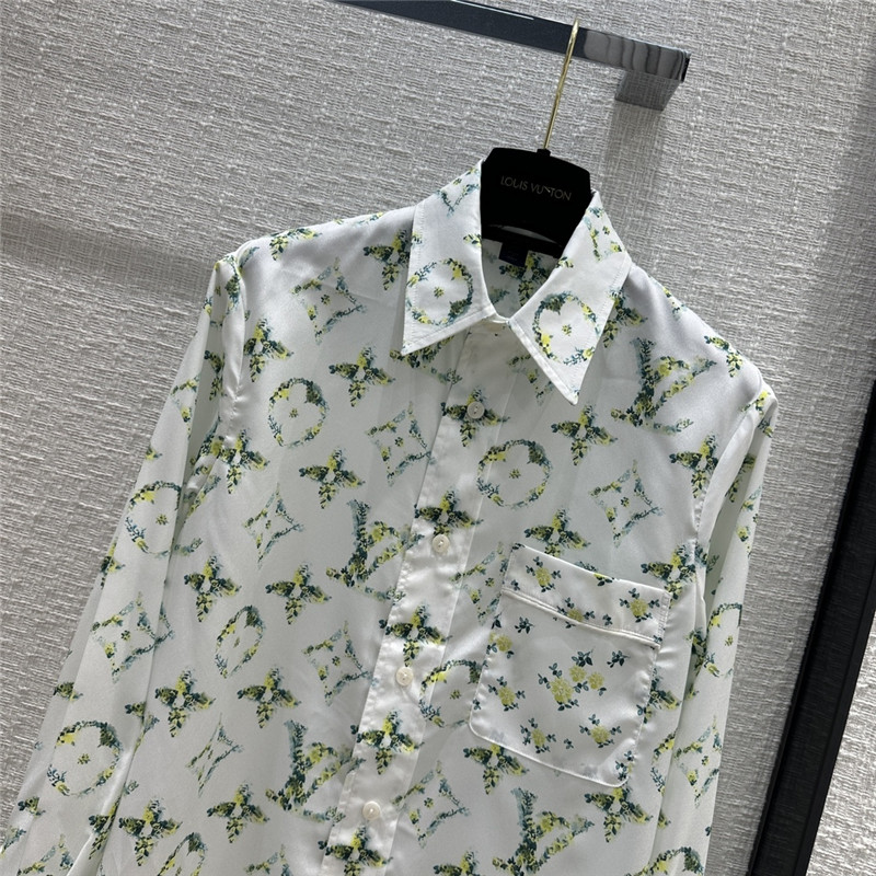 l0vis Vvtt0n lv new grass green floral print lining