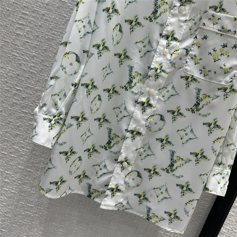 l0vis Vvtt0n lv new grass green floral print lining