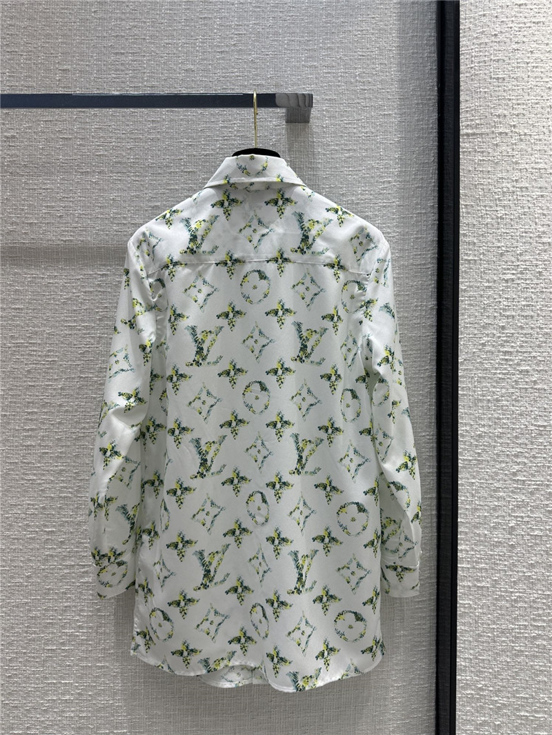 l0vis Vvtt0n lv new grass green floral print lining