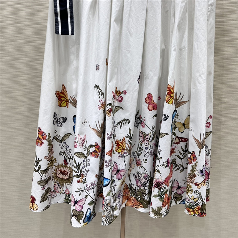 D10r long skirt with wide hem