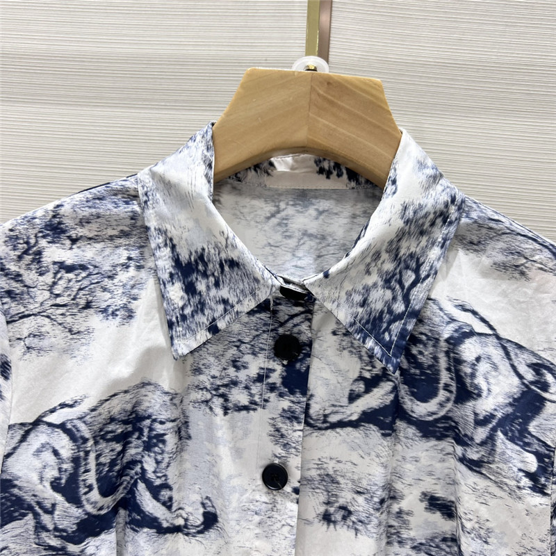 D10r classic jungle pattern wide waisted dress