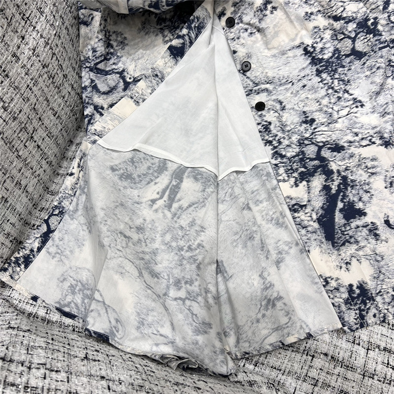 D10r classic jungle pattern wide waisted dress