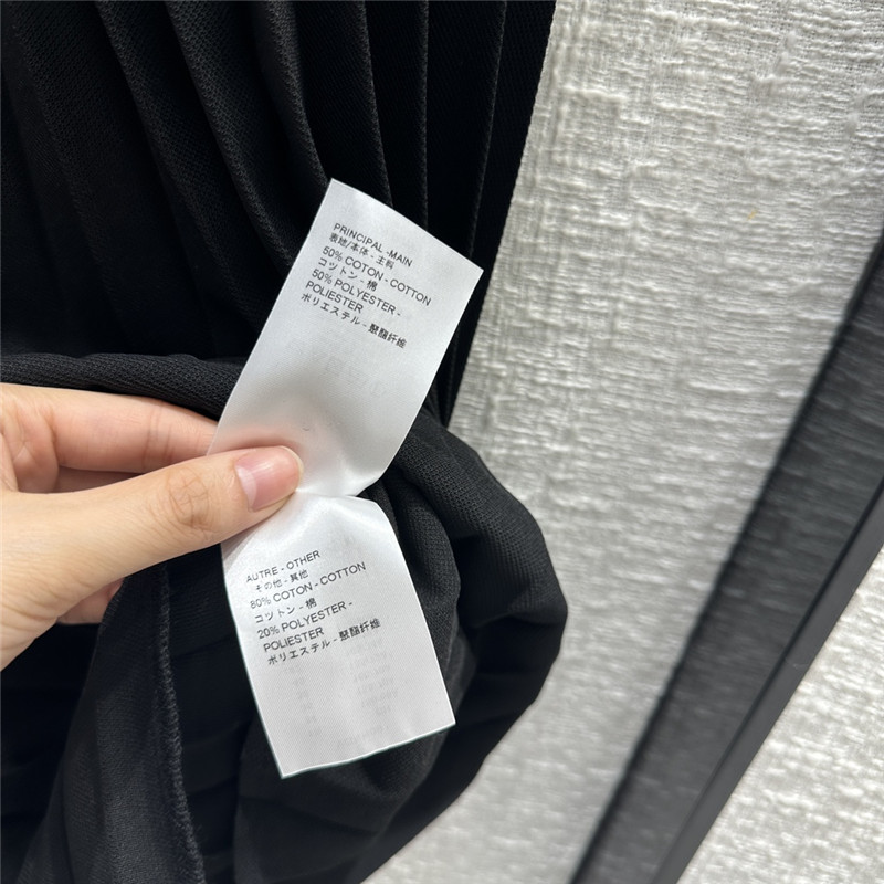 louis vuitton LV new black pleated long skirt