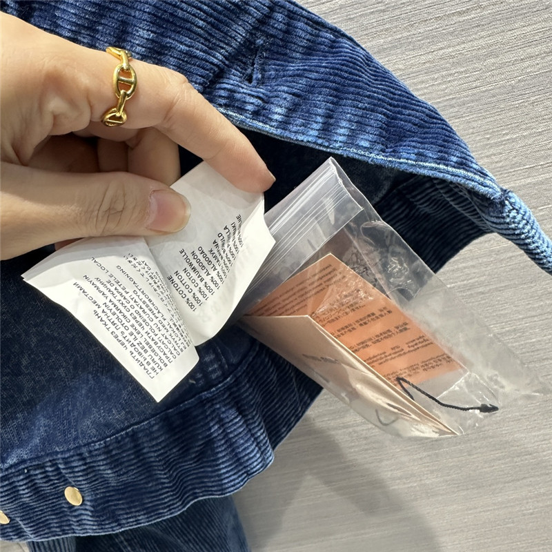 miumiu distressed washed corduroy short jacket