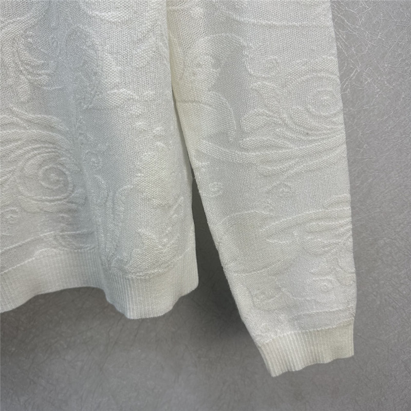 D10r jacquard see-through knit sweater