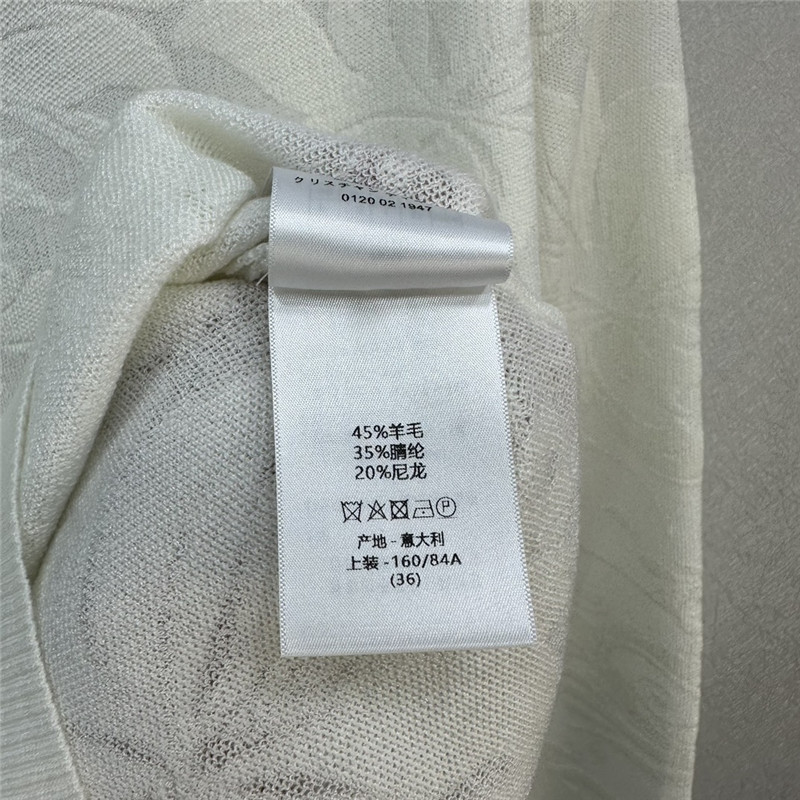 D10r jacquard see-through knit sweater