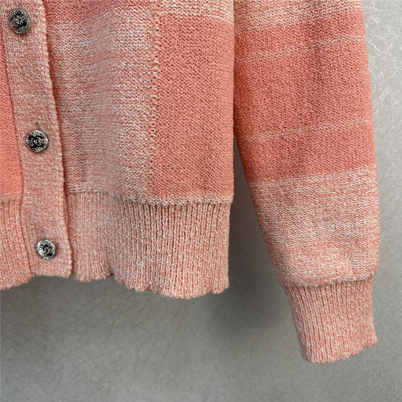 Ch**el logo plaid knitted cardigan