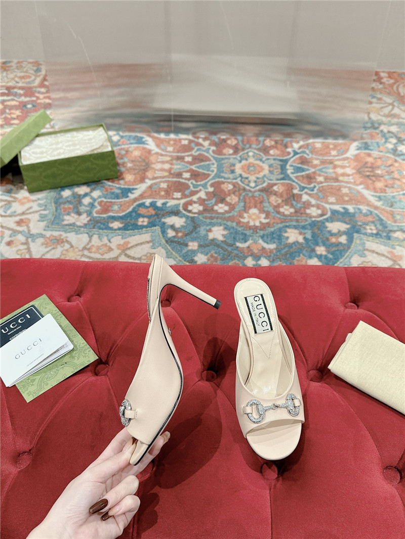 gvc*1 metal embellished crystal D1am0nd buckle half drag