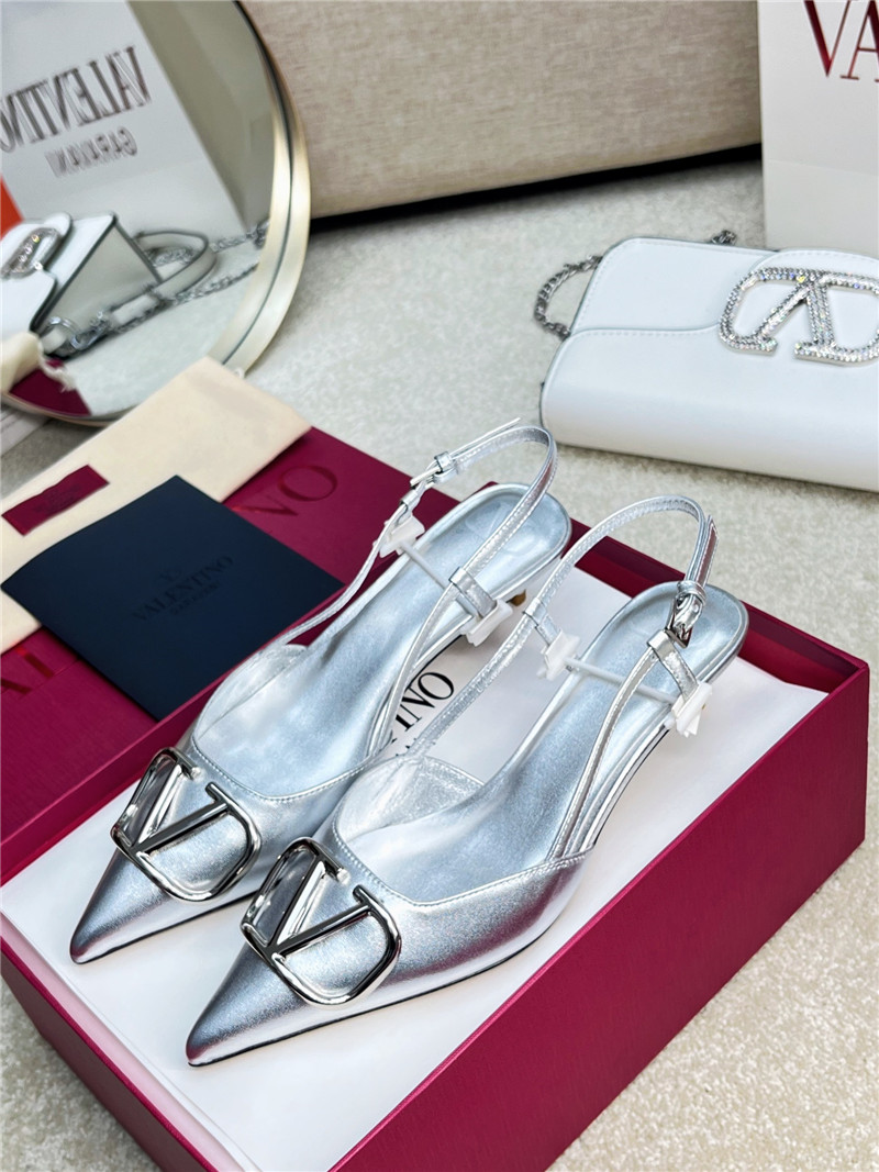 valentino new color V Logo buckle high heels sandals