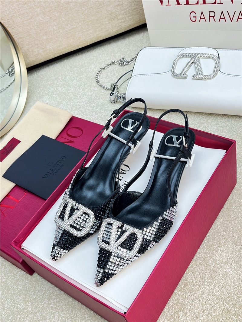 valentino new color V Logo buckle high heels sandals