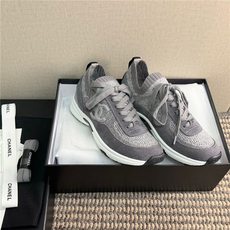 Chanel Grey Chanel Sneakers