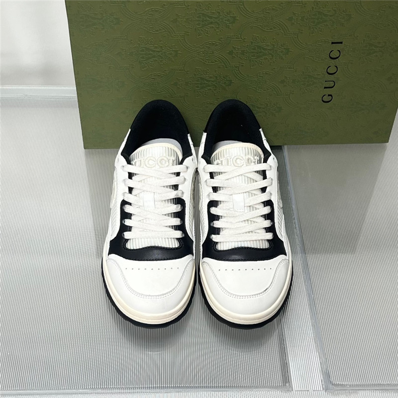 Gucci Black and White Women¡¯s GG Low Top Sneakers