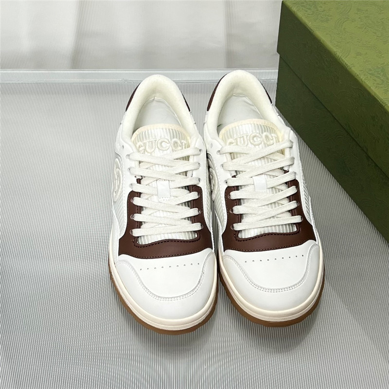 Gucci Brown White Women¡¯s GG Low Top Sneakers
