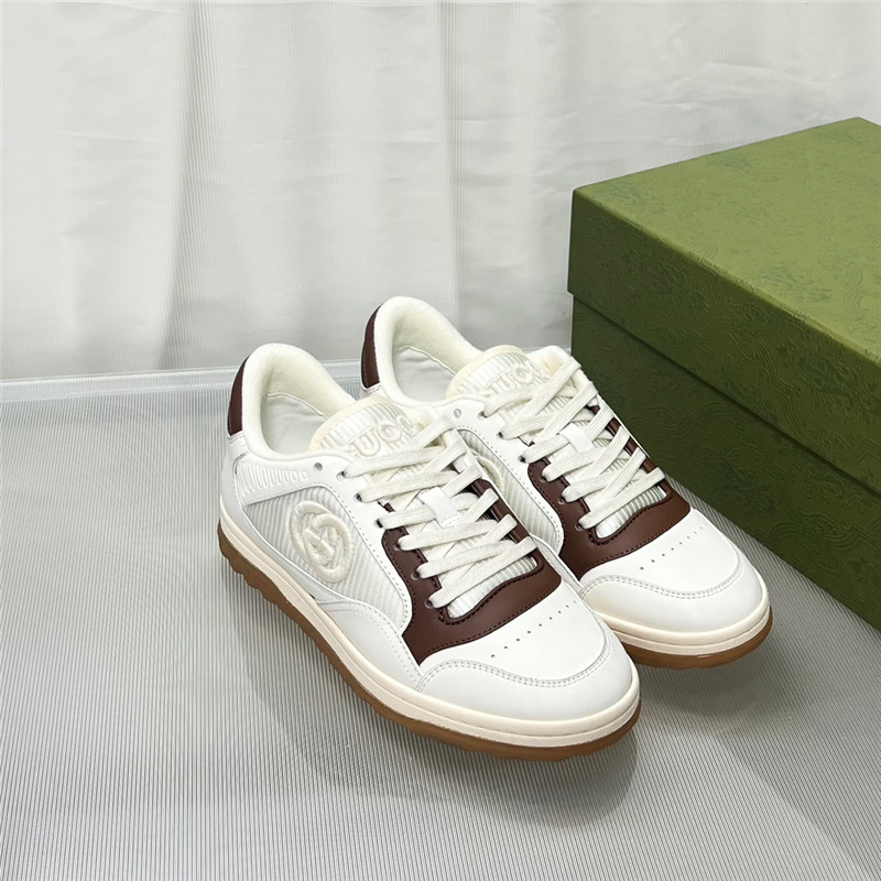 Gucci Brown White Women¡¯s GG Low Top Sneakers