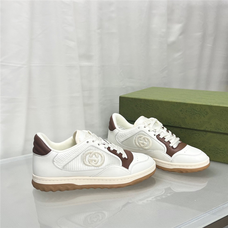 Gucci Brown White Women¡¯s GG Low Top Sneakers