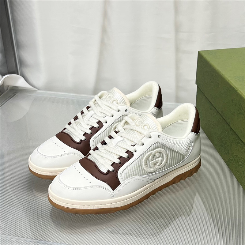 Gucci Brown White Women¡¯s GG Low Top Sneakers