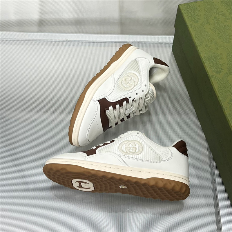 Gucci Brown White Women¡¯s GG Low Top Sneakers