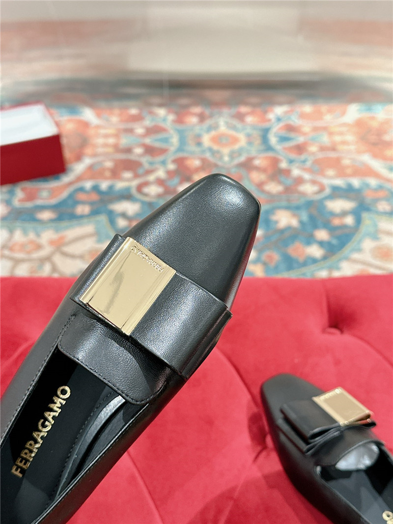 Salvatore Ferragamo new small square toe pumps