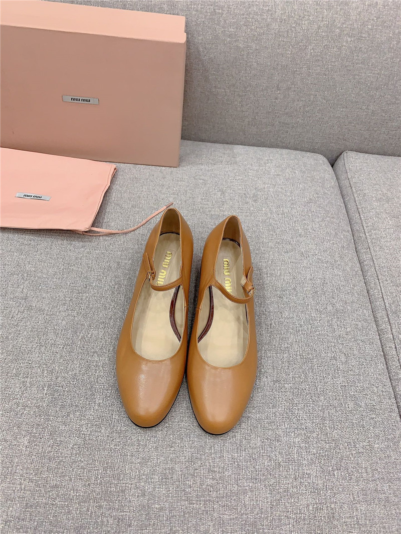 miumiu new thick heel Mary Jane shoes