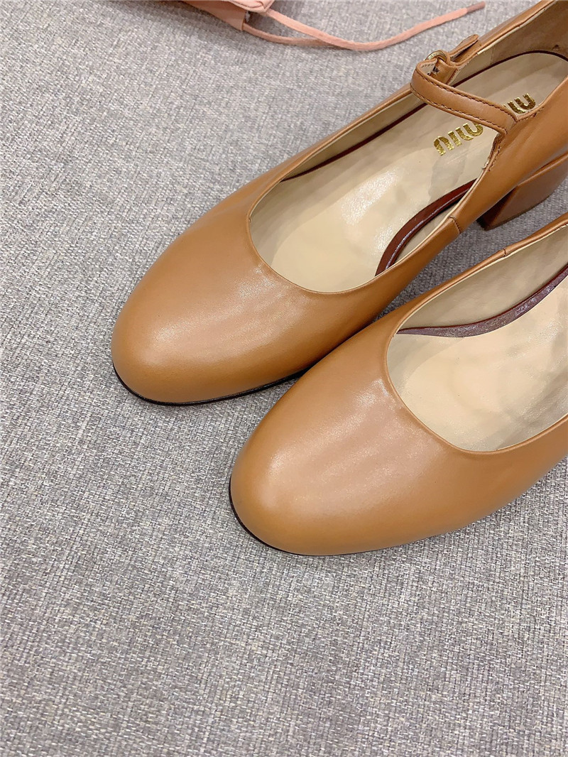 miumiu new thick heel Mary Jane shoes