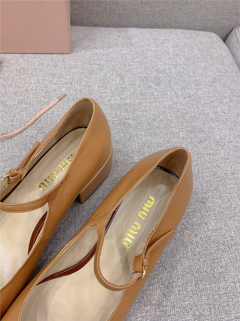 miumiu new thick heel Mary Jane shoes