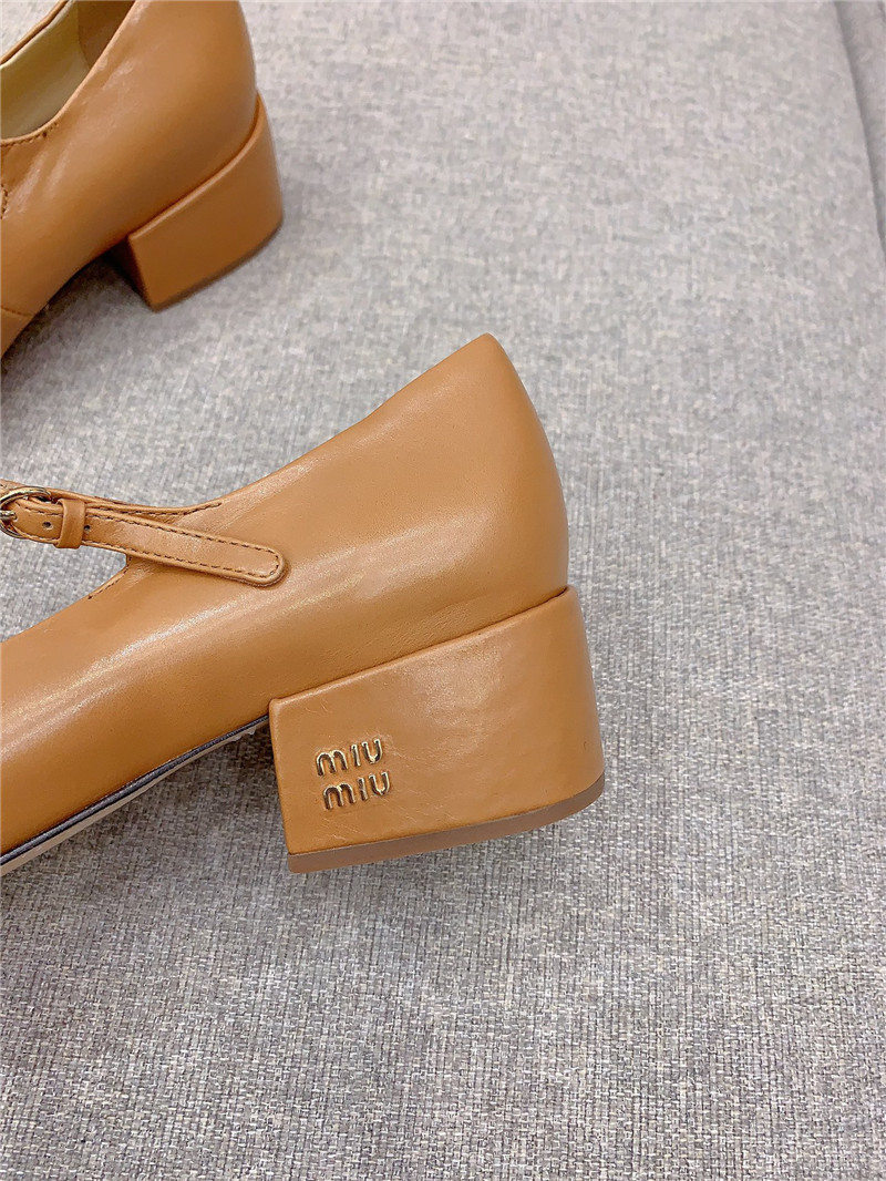 miumiu new thick heel Mary Jane shoes