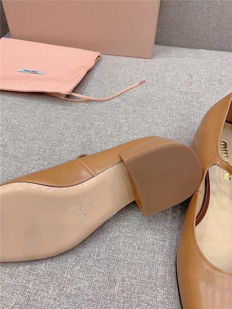 miumiu new thick heel Mary Jane shoes