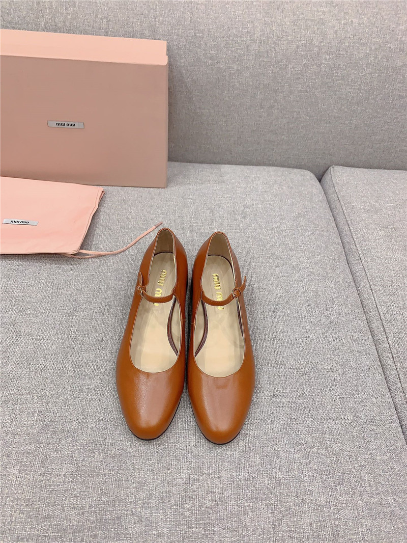 miumiu new thick heel Mary Jane shoes