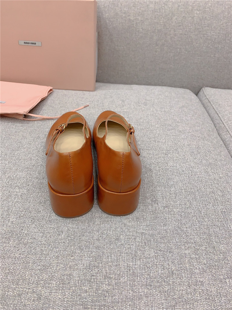 miumiu new thick heel Mary Jane shoes
