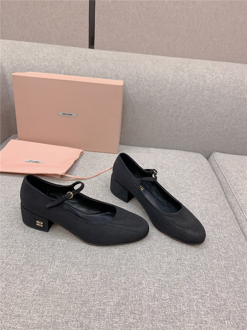 miumiu new thick heel Mary Jane shoes