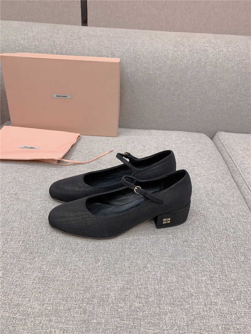 miumiu new thick heel Mary Jane shoes
