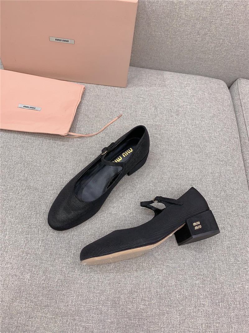 miumiu new thick heel Mary Jane shoes