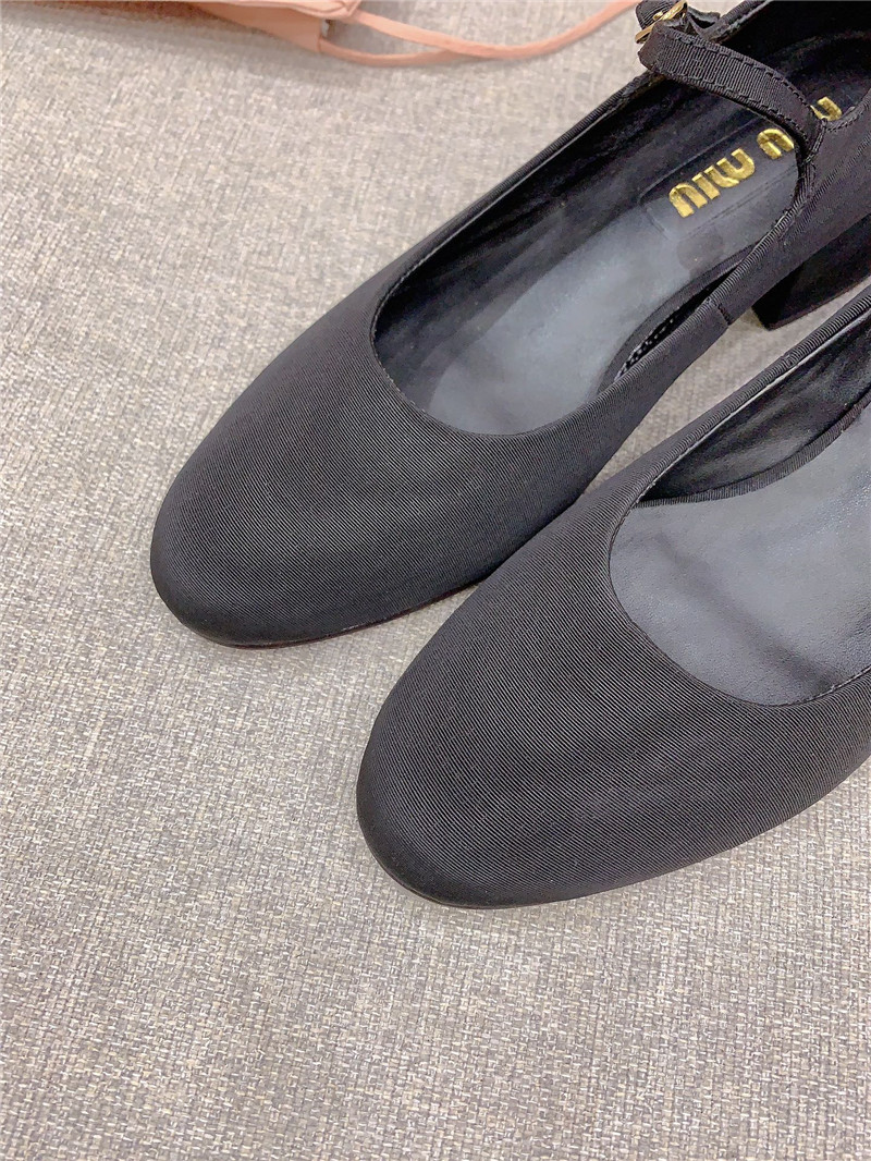 miumiu new thick heel Mary Jane shoes