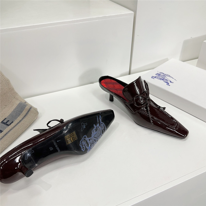 Burberry retro empty toe half drag