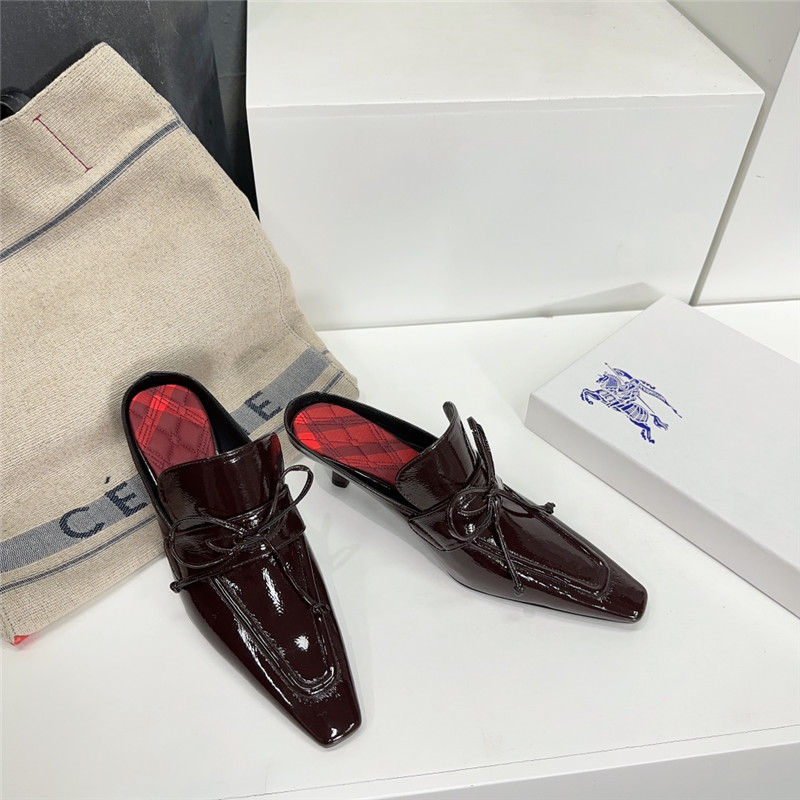 Burberry retro empty toe half drag