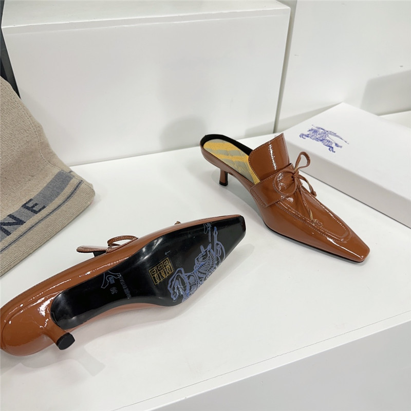 Burberry retro empty toe half drag