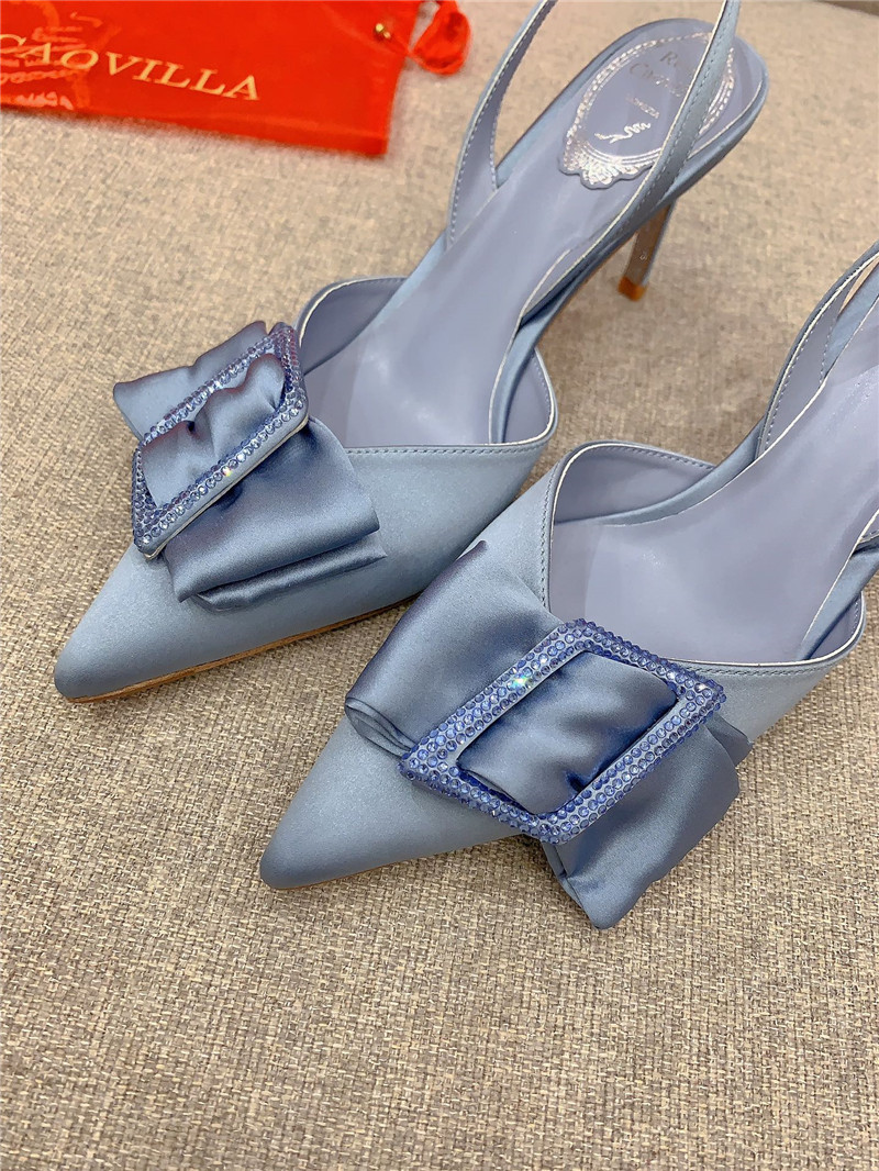 rene caovilla new satin bow high heels