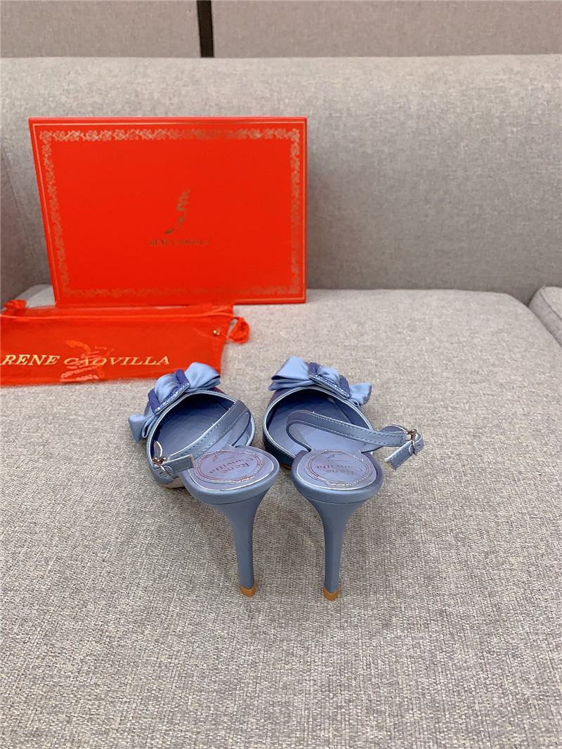 rene caovilla new satin bow high heels