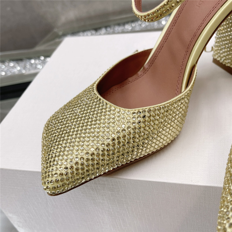 Amina Muaddi angular square-toe sandals