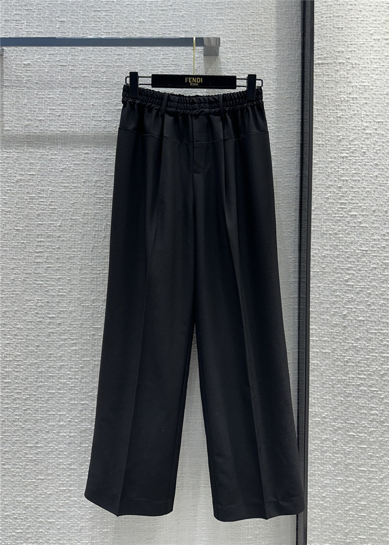 fendi pleated casual trousers