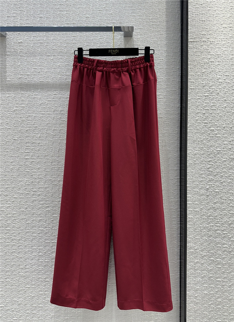 fendi pleated casual trousers