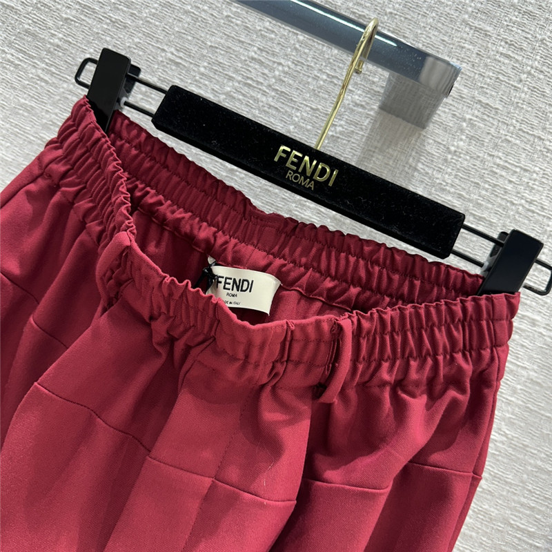 F**di pleated casual trousers