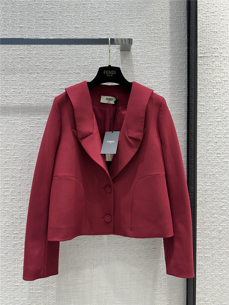 fendi tiered lapel blazer